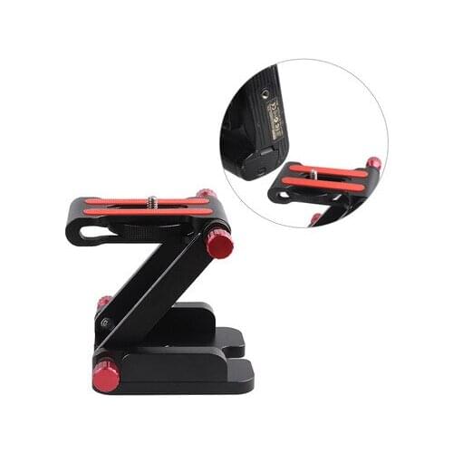 New Z-shaped folding gimbal profesional slide rail gimbal stabilizer for camera photography tripod desktop rail macro shelf