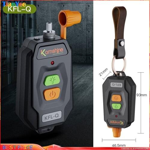 AA Battery Komshine KFL-10 KFL-Q Portable Visual Fault Locator VFL Optical Fiber Cable Tester Break Checker 10mw 20mw 30mw