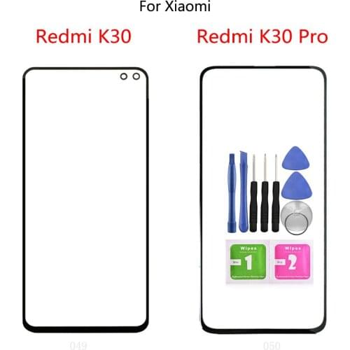 Touch Screen Panel LCD Display Screen Front Touch Cover Outer Glass Lens For Xiaomi Redmi K40 K30 K20 Pro K30i POCO X2 F2