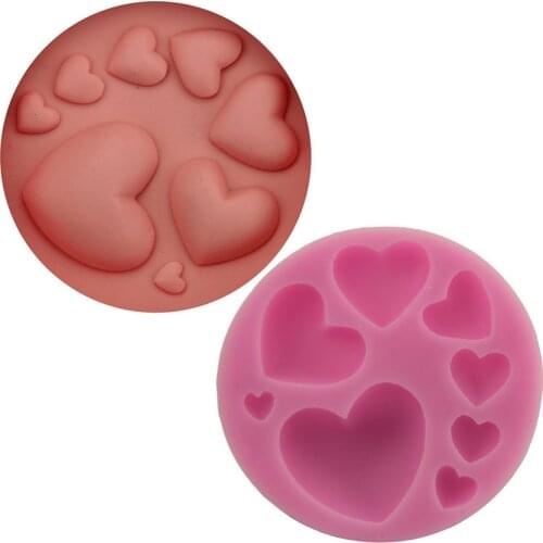 Different sizes of love modeling silicone mold chocolate fondant cake baking mold gypsum DIY gel soap mold decoration