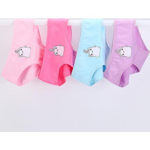 4Pcs Lot Baby Girl Panties Kids Underwear Childrens Briefs Cartoon Design Shorts Dancing ZL32