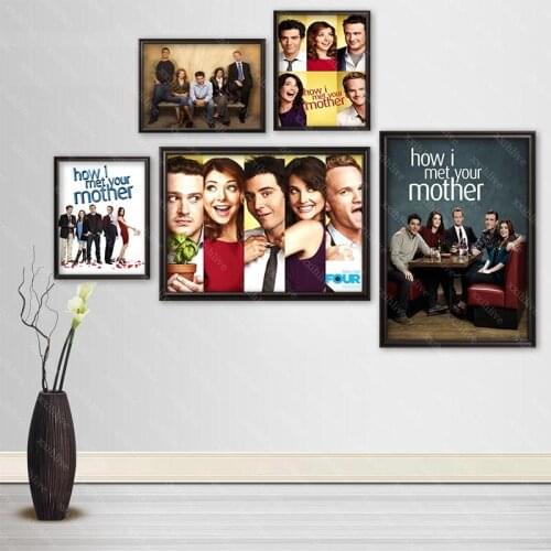 TV Series How I Met Your Mother Cloth Silk Canvas Poster Home And Bedroom Decoration Wall Fabric Poster Custom Print More Size