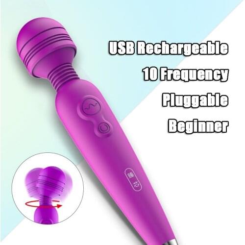 Vibrating Dildo for Women G-Spot Vibrator AV Vibrator Sex Toys for Women Magic Wand AV Stick Clitoris Stimulator Female Sex Pro