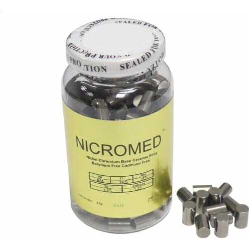 1KG Nickel Chromium Base Ceramic Alloy Dental Lab Metal Beryllium Free Camium Free