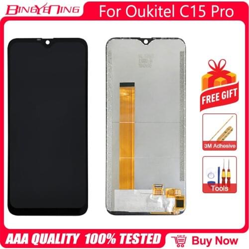 100% New Original 6.088 inch Touch Screen+1280x600 LCD Display Assembly Replacement For Oukitel C15 Pro Android 9.0 Phone