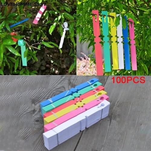 100pc Tree Ornament Signage Garden Label Card Hang Tag Waterproof Plant Markers