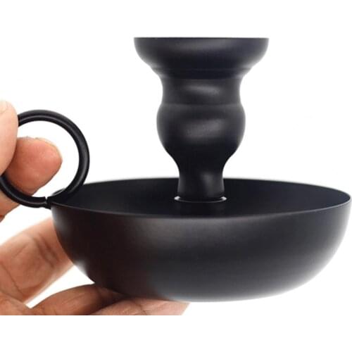 2Pcs Retro Medieval Style Candle Holder Retro Taper Shape Metal Portable Decorative Candlestick for Home Decor Candle Holders