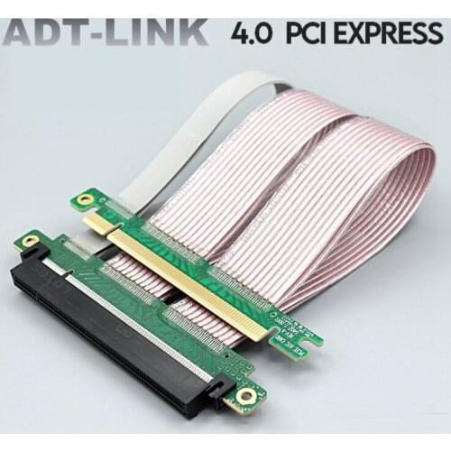New PCI Express High Shielding Property PCIE 4.0 16x Flexible Cable Card Extension Port Adapter High Speed Riser Card (22cm-180