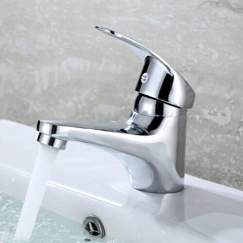 2021 Basin Faucet Stainless Steel Faucet Bathroom Mixer Tap Single Hole Hot And Cold Water Classic Basin Faucets