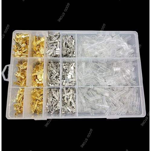 800pcs 2.8/4.8/6.3 crimping terminal insulation sealed wire connector crimping terminal connector kit