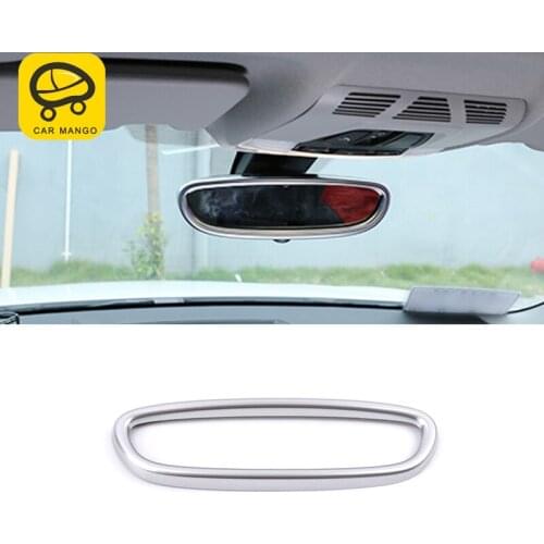 CARMANGO For BMW 1 Series F20 F21 2012-2019 Auto Car-styling Inner Mirror Circle Frame Cover Trim Sticker Interior Accessories