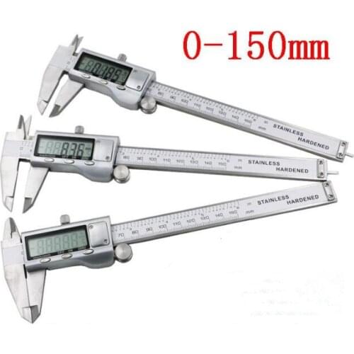Diagnostic-tool Digital Calipers 150mm Stainless Steel Measuring Tool Electronic LCD Vernier Caliper 0.01mm Depth Gauging Tools