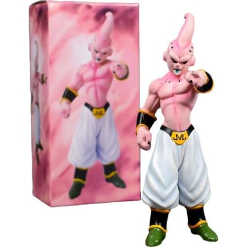 Majin Buu Boo PVC Figure Japanese Anime Laugh Majin Buu Figurine PVC Collectible Model Toys Gift 14cm