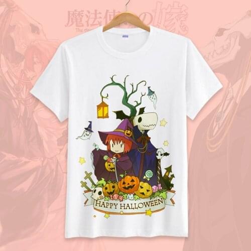 Japanese Anime The Wizards Wife Cosplay T Shirt Chise Hatori Elias Ainsworth Cartoon Summer T-Shirt Fashion Top Tee tshirt