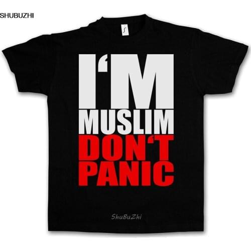 T-SHIRT I AM MUSLIM DO NOT PANIC II - Islam Moslem S M L XL XXL XXXL T-Shirt NEW sbz3273