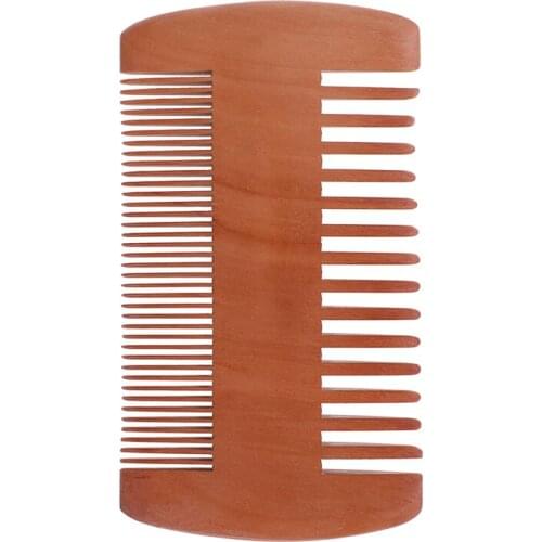 1PCS Hair Styling Tool Wooden Comb Natural Sandalwood Super Narrow Tooth Wood Combs Pocket No Static Lice Pet Beard Comb