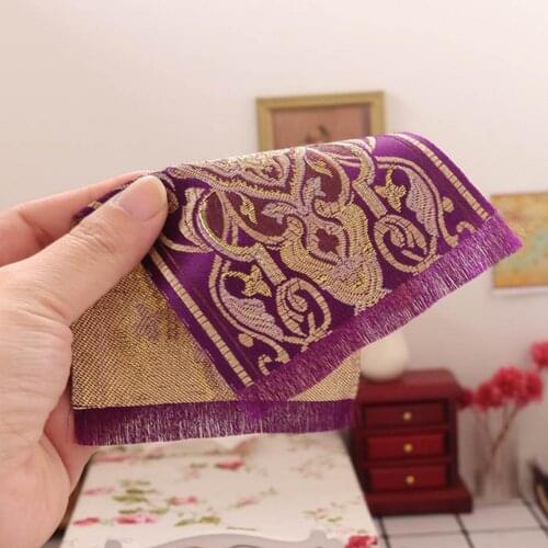 Dollhouse Mat Foldable Furniture Decoration No Deformation Turkish Mini Dollhouse Rug Mini Home Carpet for Kids