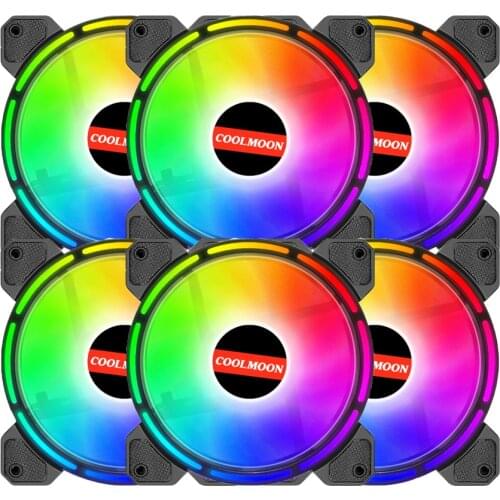 12CM Case Fan PC Cooler 120mm RGB Fan 5V A-RGB Chassis Quiet Fan Control Water Cooler For Mod Cooler fan