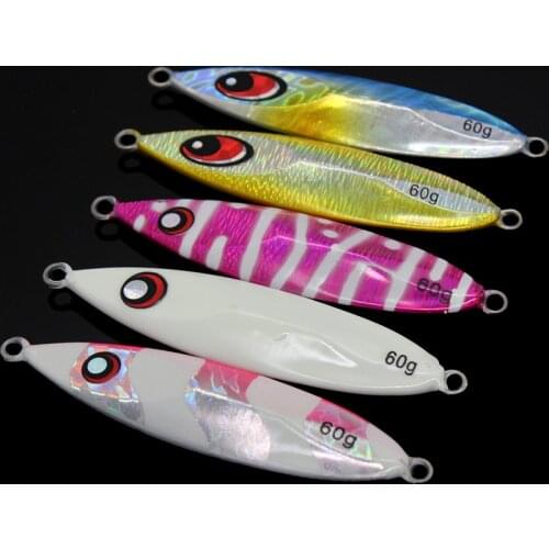 Metal Jig Fishing Lure 40-100g Metal Fishing Bait Holographic Saltwater Lures Articulos De Pesca Isca Artificial Fake Fish