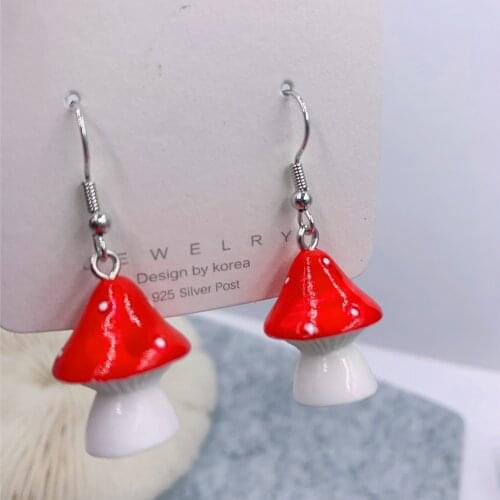 Fashion Cute Colorful Mushroom earrings Earrings for Women Party Jewelry