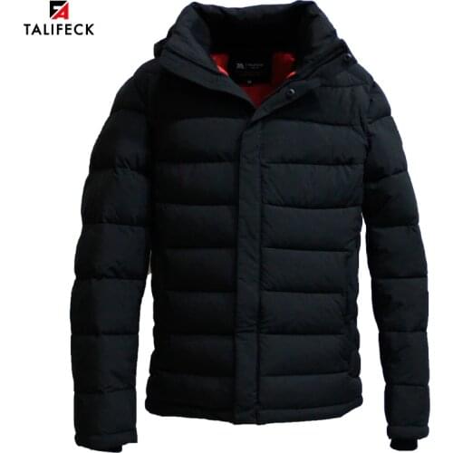 TALIFECK 2020 New Arrival Men Winter Jacket Think Warm Windbreaker Soft Coat Winter Coat Men Casual Rib Cuff European Size PLUS