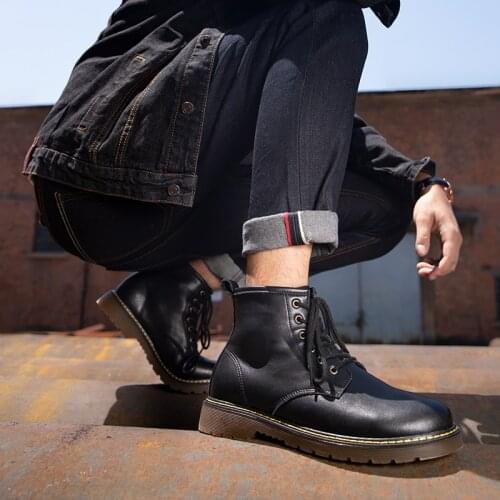 Maden Martin Mens Boots Mid-cut Tooling British Work Cow Suede Shoes Boot Classic Casual Vintage Leather Short Boots