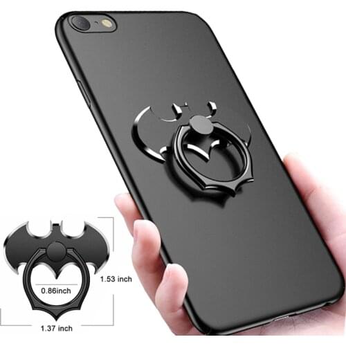 Bat Finger Ring Cell Mobile Phone Desktop Stand Mount For iPhone X 8 7 XR XS MAX Bat Metal Smartphone 360 Degree Desk Holder