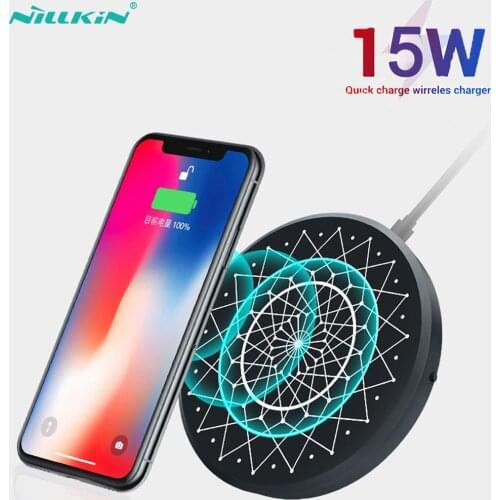 NILLKIN 15W Fast Wireless Charger For iphone 11 iphone 11 pro max Quick Charge 3.0 Qi Wireless Charger Pad For Samsung Xiaomi