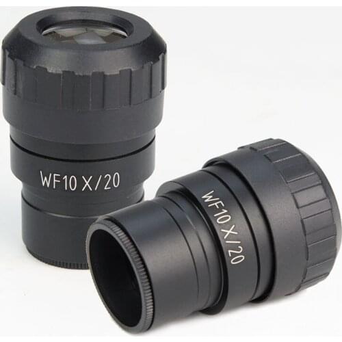 WF10X 20mm View Field Adjustable Wide Angle Eyepiece Optical Lens with Mounting Size 30mm for Zoom Stereo Microscope