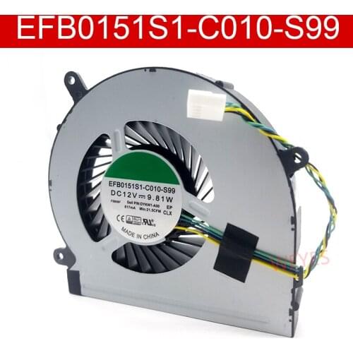 Genuine New EFB0151S1-C010-S99 DC 12V 9.81W 4-wire Server Laptop Cooler Cooling Fan
