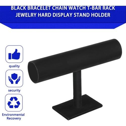 Jewelry Display Stand Suede Bracelet Chain Watch T-Bar Rack Jewelry Hard Display Stand Holder Jewelry Organizer