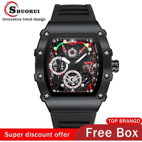 Мужские кварцевые часы SHUORUI China At AliExpress