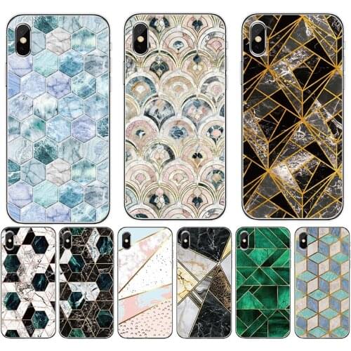 Silicone Case For ZTE Blade V9 V10 Vita A7 A5 A3 2019 L8 N3 A530 A606 Cute Splicing marble Painted Soft TPU phone Cover