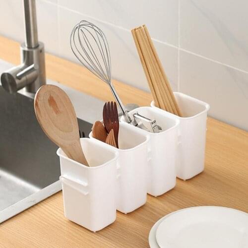 Chopsticks Rack Removable Easy Installation PP Multifunctional Combination Storage Box for Home Drain chopstick basket
