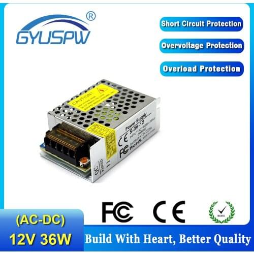 Lighting Transformer 12V 15W 36W 60W 120W 150W 200W 300W 400W 480W 600W 800W 1000W 1200W 1500W Switch Power Supply For Led Light