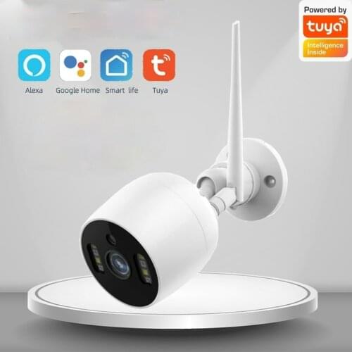 Tuya Smart Wireless IP Camera Outdoor Waterproof 1080P Monitor Wifi IP Camera Outdoor Human Detection Surveillance CCTV Camera