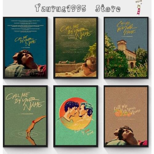 New call me by your name Vintage Posters For Home/Bar/Living Decor kraft Paper high quality poster wall sticker