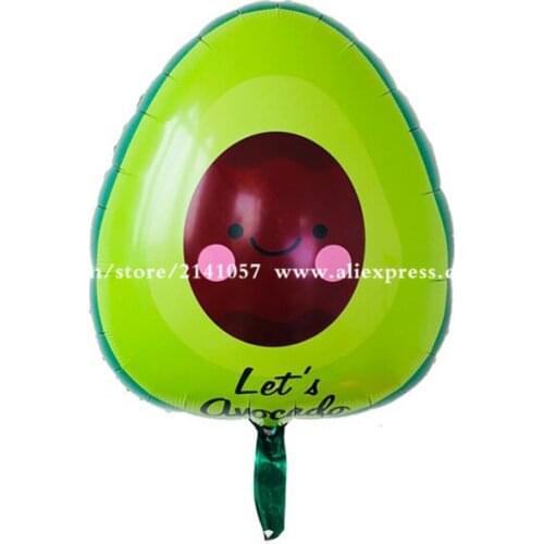 2pcs/lot 69*59cm Avocado Shaped Fruit Balloons Birthday Party Wedding Decoration Foil Balloon Kids Classic Toys Inflatabel