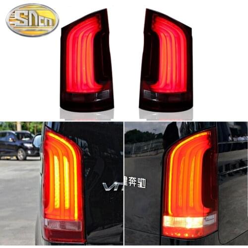 Rear Fog Lamp + Brake + Reverse + Turn Signal Car LED Taillight Tail Light For Mercedes Benz V-Class Vito V250 V260 2016 - 2020