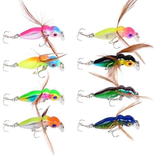 1pcs Fishing Lure Butter Fly Insects Various Style Salmon Flies Trout Single Dry Fly Fishing Lures 4.5cm 3.6g Fishing Tackle