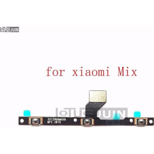 10PCS Power On Off Volume Up Down Button Key Flex Cable Replacement Repair Spare Parts for Xiaomi MiX MI MIX