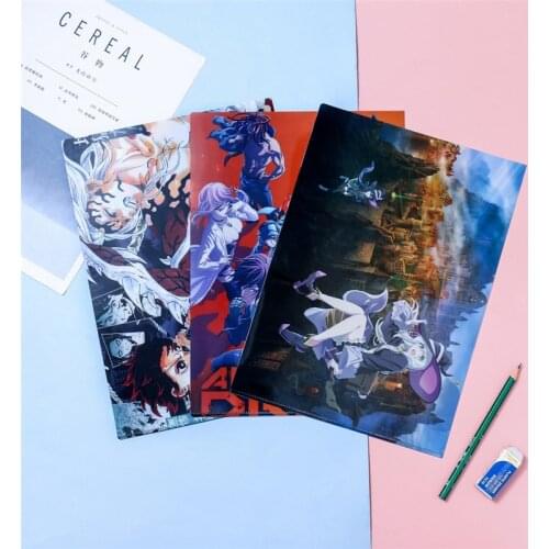 Anime Demon Slayer Kimetsu NoYaiba File Folder Kamado Tanjirou Nezuko PVC Document Fold Stuff Portfolio School Office Stationery