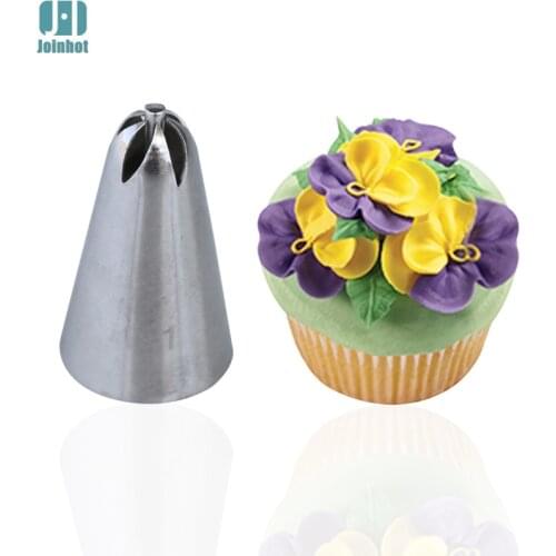 Free #129 107 1pc drop Flower Icing piping nozzle Set Pastry Cookie Maker Cream Cupcake Decoration cake nozzles