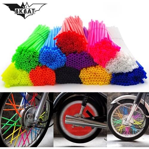 72pcs Wheel RIM Spoke Skins Sticker Accessories Motocross Dirt Bike For YAMAHA YZ WR SEROW TTR XT 450 600 1000 F/X/FX/R/LANZA