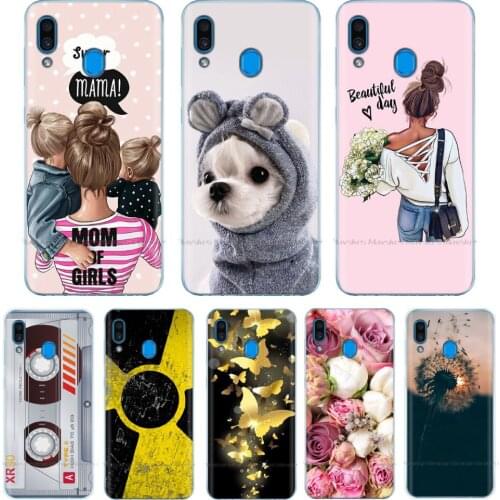 Case for Samsung Galaxy M20 Cat Cartoon Cute Mobile Phone Shells Bags Protective Back Cover for Samsung M20 Cases Fundas Bumper