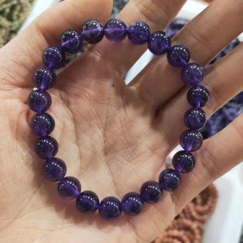 Pure Natural Amethyst Bracelets For Women Crystal Stones Girl Birthday Gift Natural Gems