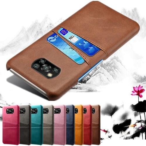 Business Case For Xiaomi Poco X3 NFC Coque Capa Credit Card Vintage PU Leather Wallet Cover Case For Xiomi Poco X3 NFC Funda
