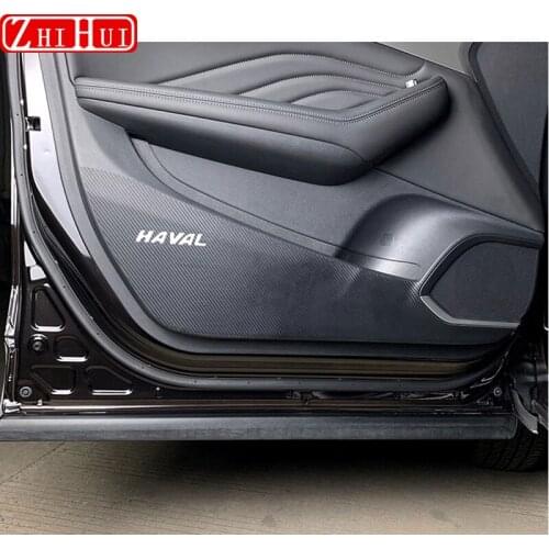 For GWM Haval F7 F7X 2019 2020 2021 Leather Car Door Anti Kick Pad Protection Side Edge Film Protector Stickers Accessories