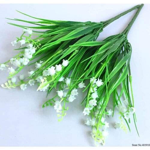Artificial Plastic Lily Of the Valley Flowers Home Table Office Wedding Flower Party Decoration