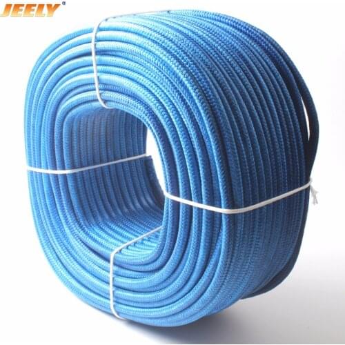 JEELY 4mm 100m UHMWPE Spectra Core with UHMWPE Jacket Sailboat Winch Spectra Sheathed Tow Rope